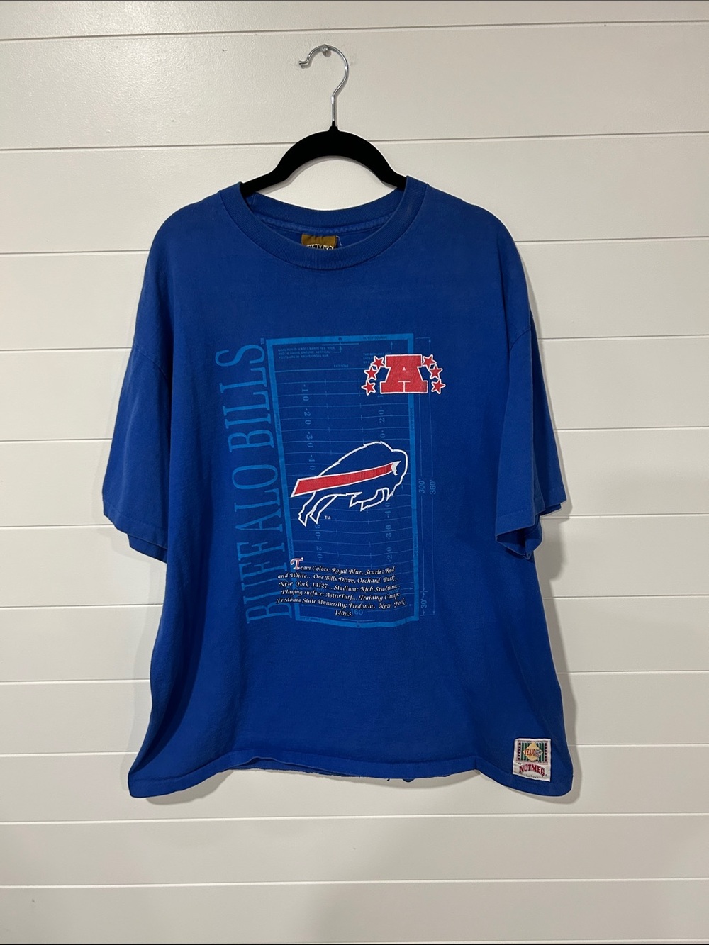 Buffalo Bills Vintage Blue Short Sleeve Tee